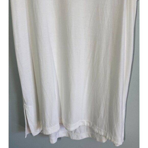 J. Jill Womens White Wearever Long Layering Tank Sz Small Soft Stretch Tunic - Picture 6 of 13